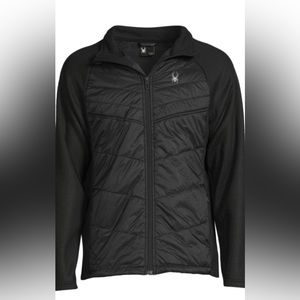 NWT! SPYDER Jacket Men’s L Nova Hybrid Logo Black Size M SPFGM193-001